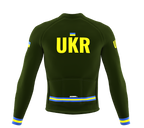 ScudoPro Pro Thermal Long Sleeve Cycling Jersey Country CODE Ukraine Green | Men and Women