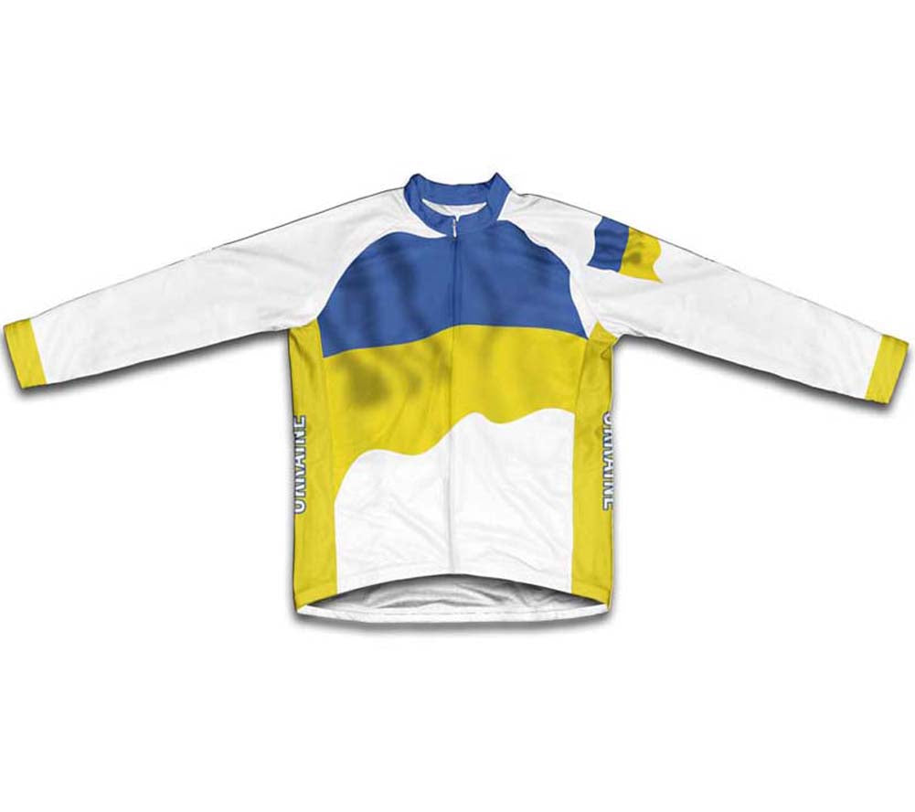 Ukraine Flag Winter Thermal Cycling Jersey