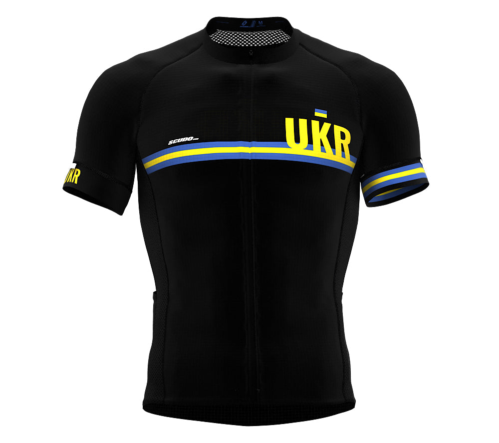 Ukraine Black CODE Short Sleeve Cycling PRO Jersey for Men and WomenUkraine Black CODE Short Sleeve Cycling PRO Jersey for Men and Women