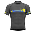 Ukraine Gray CODE Short Sleeve Cycling PRO Jersey for Men and WomenUkraine Gray CODE Short Sleeve Cycling PRO Jersey for Men and Women