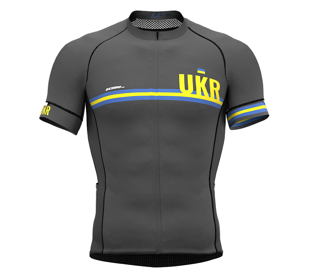 Ukraine Gray CODE Short Sleeve Cycling PRO Jersey for Men and WomenUkraine Gray CODE Short Sleeve Cycling PRO Jersey for Men and Women