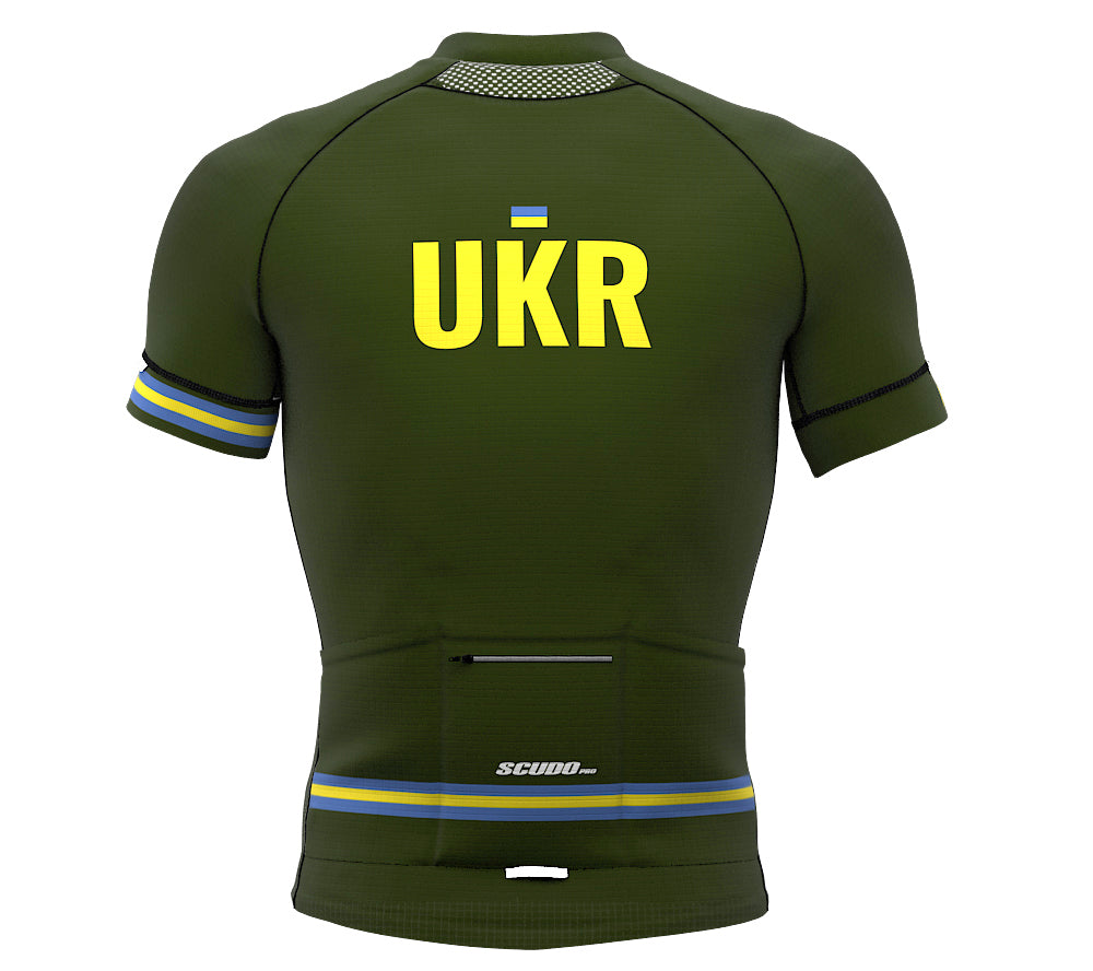 Ukraine Green CODE Short Sleeve Cycling PRO Jersey for Men and Women