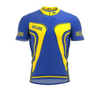 Ukraine  Full Zipper Bike Short Sleeve Cycling Jersey