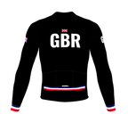 ScudoPro Pro Thermal Long Sleeve Cycling Jersey Country CODE United Kingdom Black | Men and Women