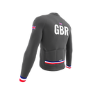 ScudoPro Pro Thermal Long Sleeve Cycling Jersey Country CODE United Kingdom Gray | Men and Women