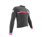 ScudoPro Pro Thermal Long Sleeve Cycling Jersey Country CODE United Kingdom Gray | Men and Women