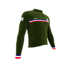 ScudoPro Pro Thermal Long Sleeve Cycling Jersey Country CODE United Kingdom Green | Men and Women