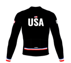 ScudoPro Pro Thermal Long Sleeve Cycling Jersey Country CODE United States Black | Men and Women