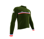 ScudoPro Pro Thermal Long Sleeve Cycling Jersey Country CODE United States Green | Men and Women
