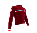 ScudoPro Pro Thermal Long Sleeve Cycling Jersey Country CODE United States Vine | Men and Women