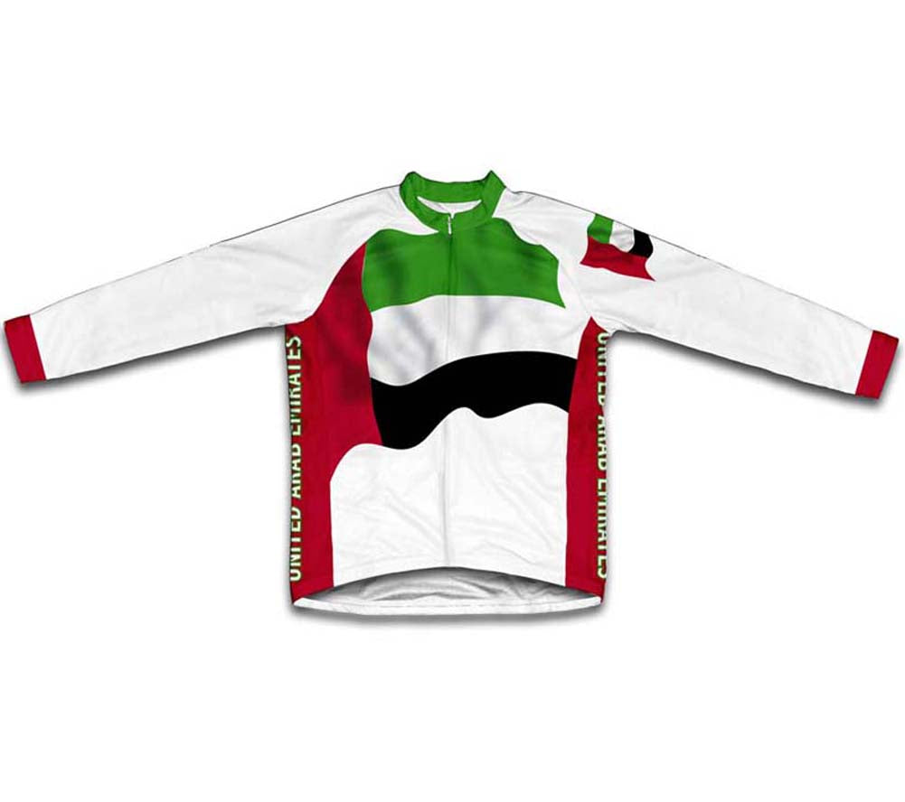United Arab Emirates Flag Winter Thermal Cycling Jersey
