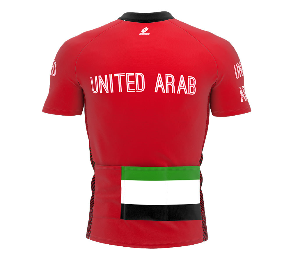 United Arab Emirates  Full Zipper Bike Short Sleeve Cycling Jersey