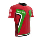 United Arab Emirates  Full Zipper Bike Short Sleeve Cycling Jersey
