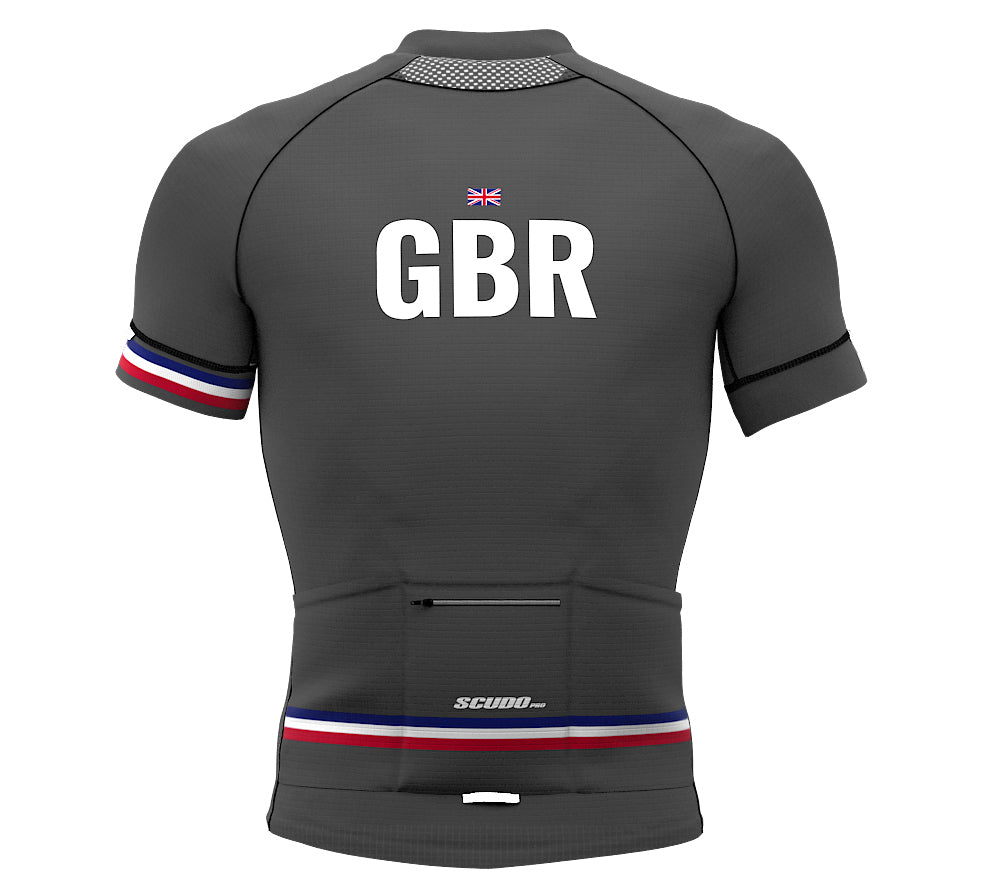 United Kingdom Gray CODE Short Sleeve Cycling PRO Jersey for Men and Women