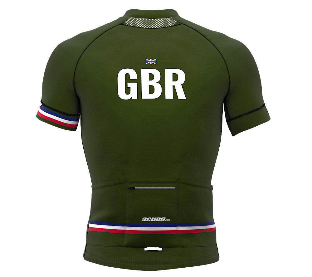 United Kingdom Green CODE Short Sleeve Cycling PRO Jersey for Men and Women