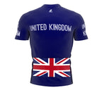 United Kingdom  Full Zipper Bike Short Sleeve Cycling Jersey