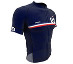 United States Blue CODE Short Sleeve Cycling PRO Jersey for Men and Women