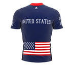 United States  Full Zipper Bike Short Sleeve Cycling Jersey