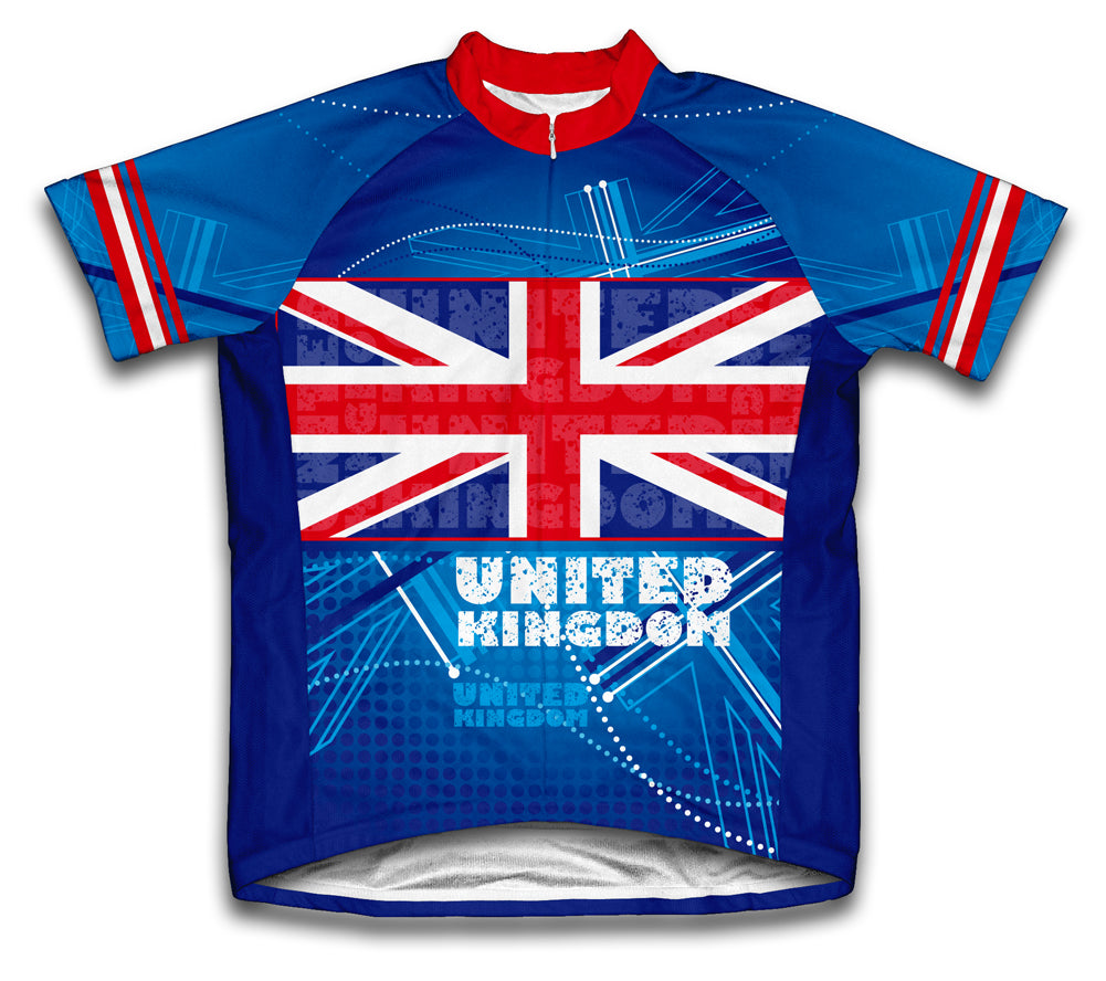 United Kingdom Short Sleeve Cycling Jersey for Men and Women