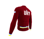 ScudoPro Pro Thermal Long Sleeve Cycling Jersey Country CODE Uruguay Vine | Men and Women