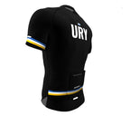 Uruguay Black CODE Short Sleeve Cycling PRO Jersey for Men and Women
