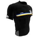 Uruguay Black CODE Short Sleeve Cycling PRO Jersey for Men and Women