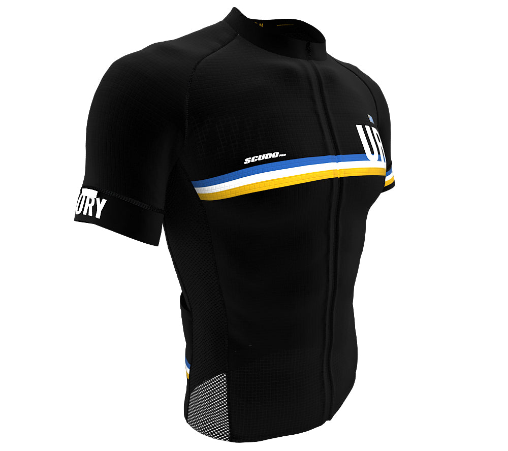 Uruguay Black CODE Short Sleeve Cycling PRO Jersey for Men and Women