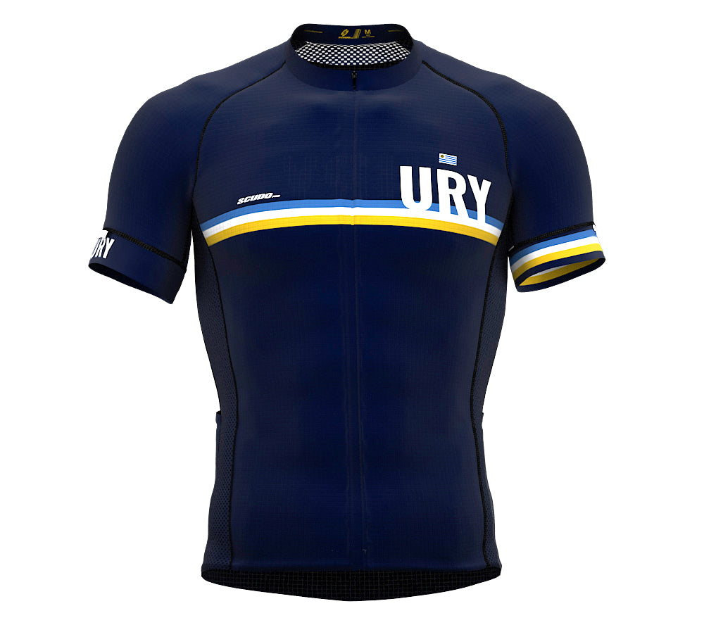 Uruguay Blue CODE Short Sleeve Cycling PRO Jersey for Men and WomenUruguay Blue CODE Short Sleeve Cycling PRO Jersey for Men and Women
