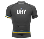 Uruguay Gray CODE Short Sleeve Cycling PRO Jersey for Men and Women