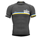 Uruguay Gray CODE Short Sleeve Cycling PRO Jersey for Men and WomenUruguay Gray CODE Short Sleeve Cycling PRO Jersey for Men and Women