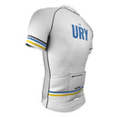 Uruguay White CODE Short Sleeve Cycling PRO Jersey for Men and Women
