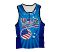 USA All State Flags Triathlon Top