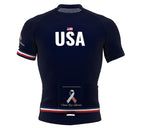 U.S. Honor Our Veterans Code Blue Cycling Jersey
