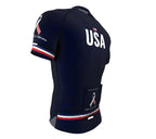 U.S. Honor Our Veterans Code Blue Cycling Jersey