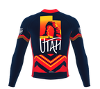 ScudoPro Pro Thermal Long Sleeve Cycling Jersey Utah USA state Icon landmark identity  | Men and Women