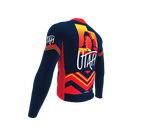ScudoPro Pro Thermal Long Sleeve Cycling Jersey Utah USA state Icon landmark identity  | Men and Women