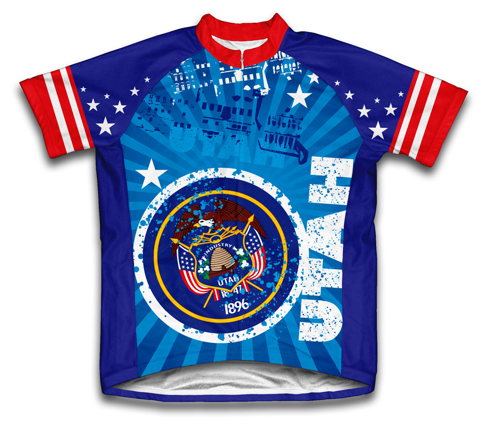 Utah Short Sleeve Cycling Jersey for Men and Women