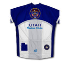 Utah Flag Short Sleeve Cycling Jersey for Men and Women