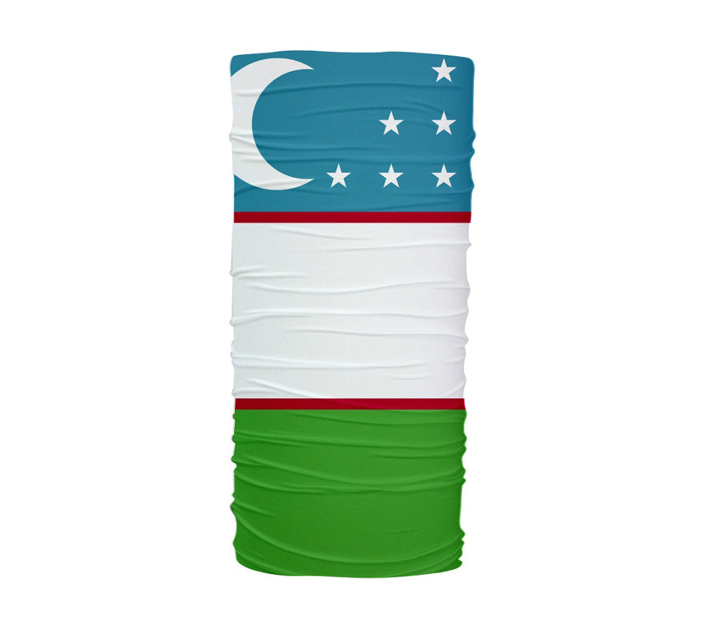 Uzbekistan Flag Multifunctional UV Protection Headband