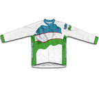 Uzbekistan Flag Winter Thermal Cycling Jersey