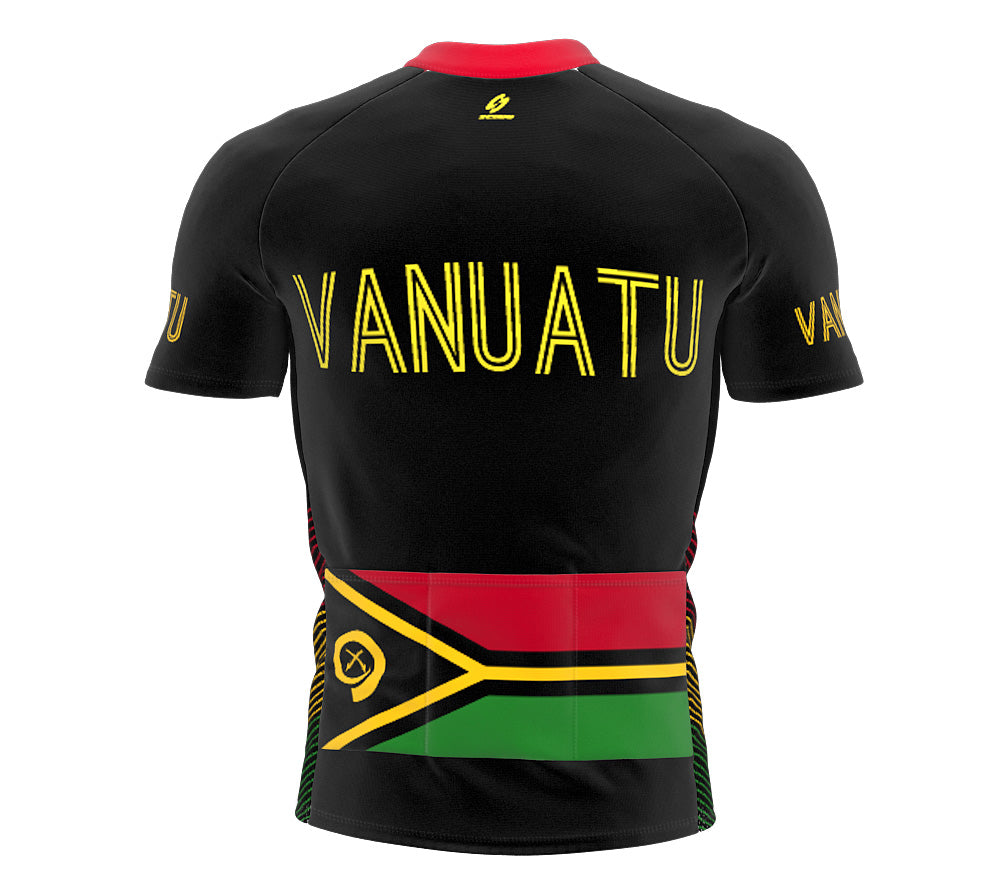 Vanuatu  Full Zipper Bike Short Sleeve Cycling Jersey
