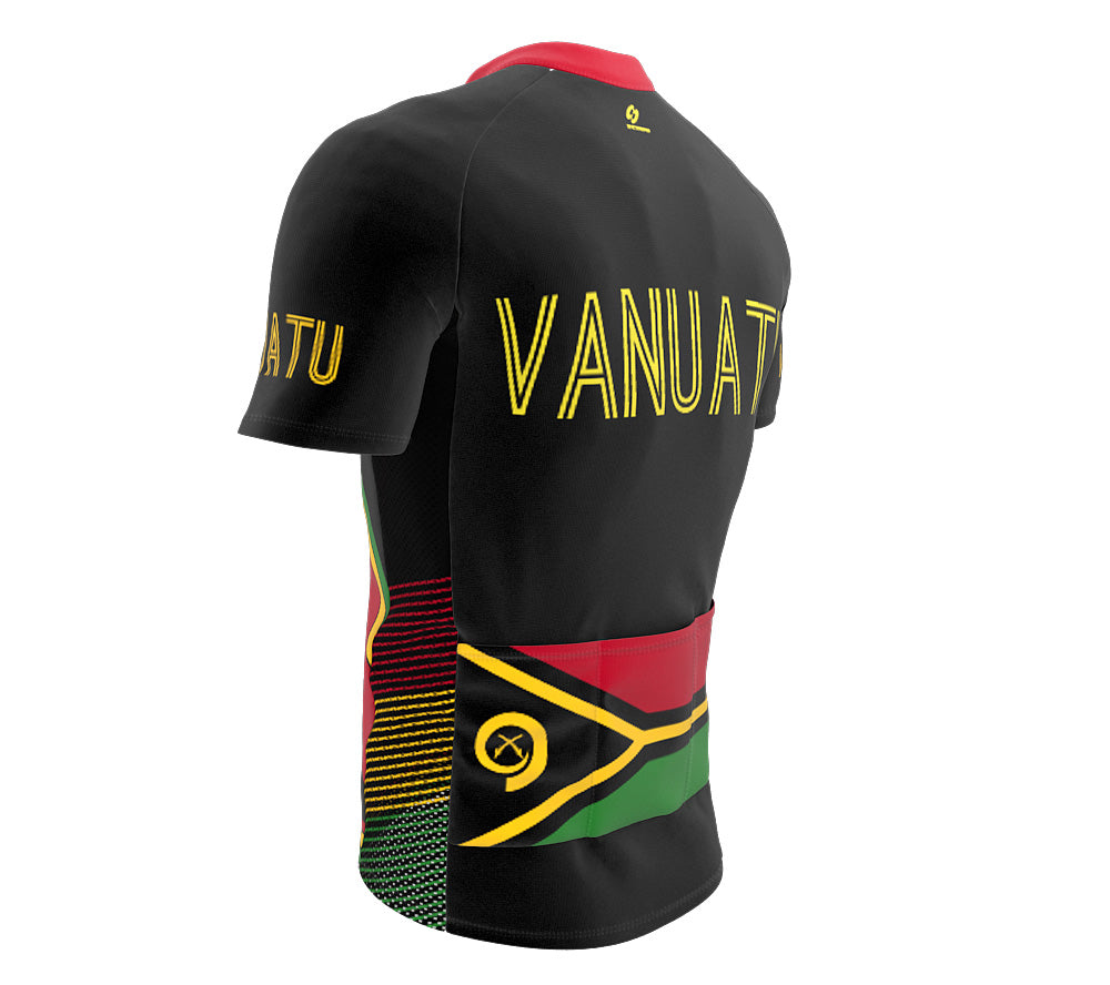 Vanuatu  Full Zipper Bike Short Sleeve Cycling Jersey