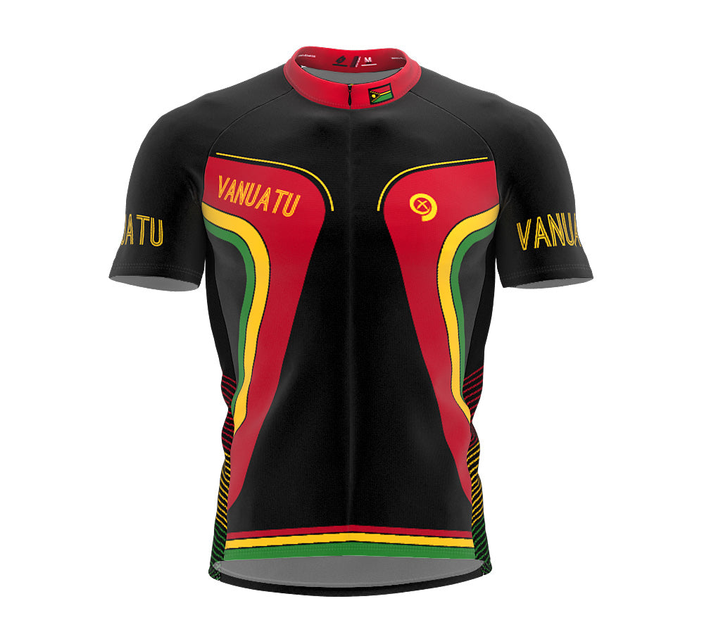 Vanuatu  Full Zipper Bike Short Sleeve Cycling Jersey