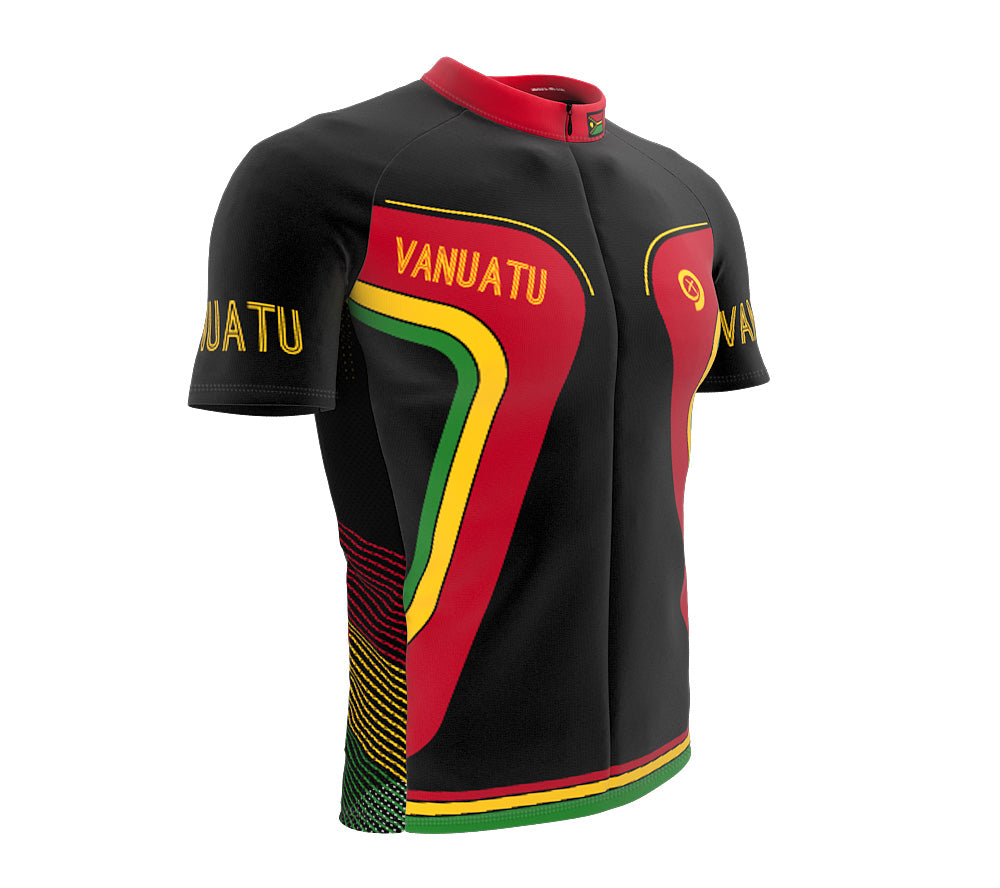 Vanuatu  Full Zipper Bike Short Sleeve Cycling Jersey