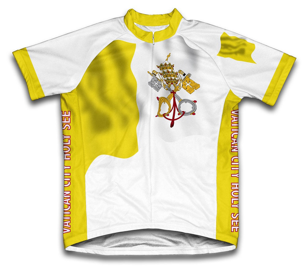 Vatican City Flag Cycling Jersey for Men and Women