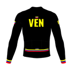ScudoPro Pro Thermal Long Sleeve Cycling Jersey Country CODE Venezuela Black | Men and Women