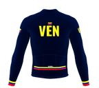 ScudoPro Pro Thermal Long Sleeve Cycling Jersey Country CODE Venezuela Blue | Men and Women