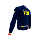 ScudoPro Pro Thermal Long Sleeve Cycling Jersey Country CODE Venezuela Blue | Men and Women