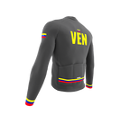 ScudoPro Pro Thermal Long Sleeve Cycling Jersey Country CODE Venezuela Gray | Men and Women