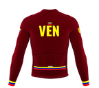 ScudoPro Pro Thermal Long Sleeve Cycling Jersey Country CODE Venezuela Vine | Men and Women